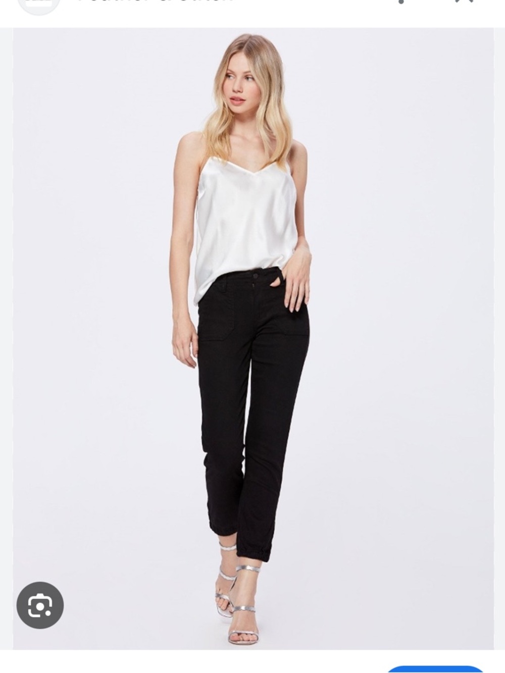 PAIGE Black Mayslie Jogger Size 28 - Picture 2 of 13